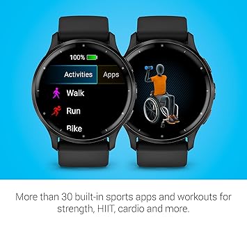 Garmin Venu 3 Slate Stainless Steel Bezel with Black Case_3