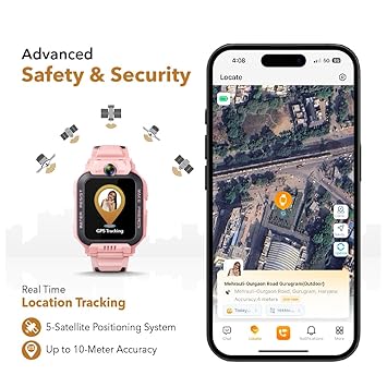imoo Watch Phone Z7 4G Smart Watch for Kids with RealTime HD Video Phone Call Smart Watch for Girls with GPS Location_3