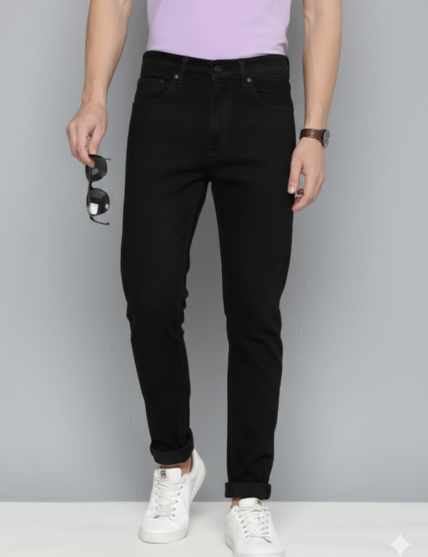 Men  Slim Tapered Fit Low-Rise Stretchable