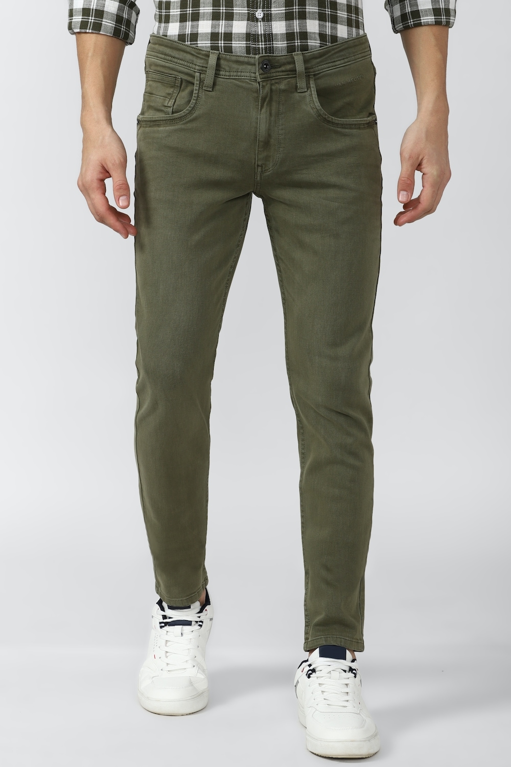 Men Coloured Denim Jeans  Olive