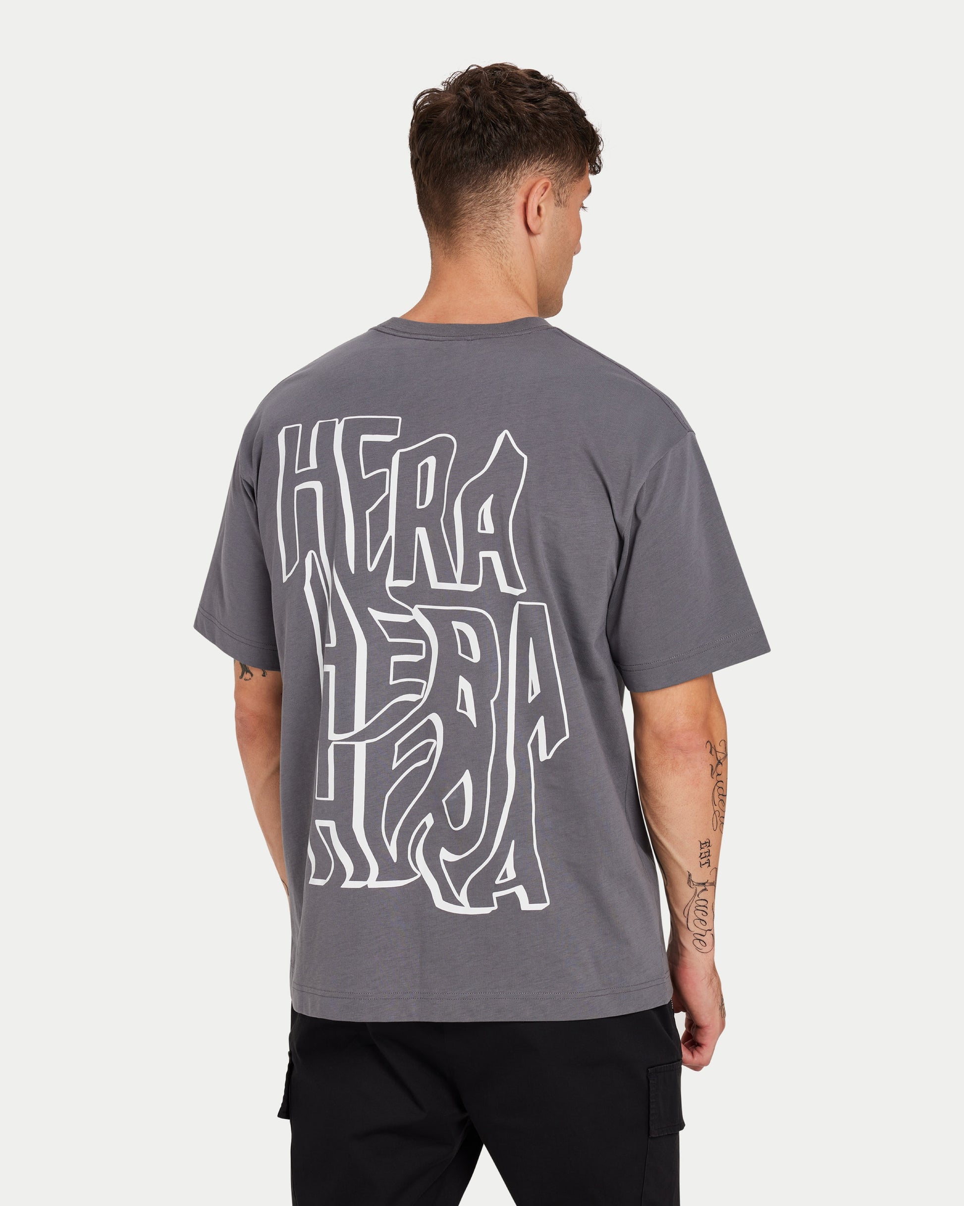 Men Oversized Graffiti Print T-Shirt