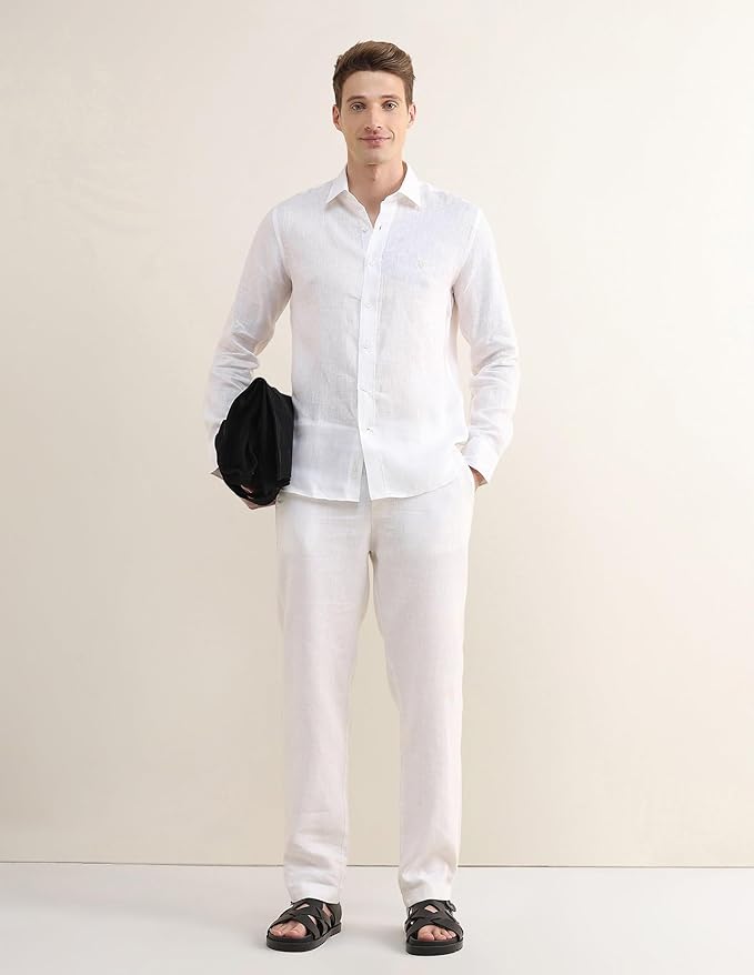 U.S.Polo Association Men's Solid Regular Fit Shirt